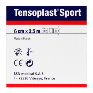 Sport Tensoplast 6 cm x 2,5m: adhésif poreux bandage élastique